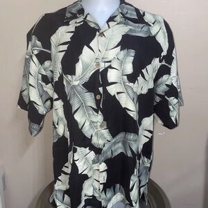 Tommy Bahama Silk Hawaiian Shirt Mens Large